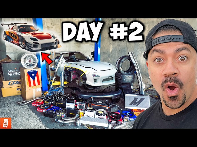 Rebuilding a Mazda RX-7 in Puerto Rico to be +600 HORSEPOWER! PT 2