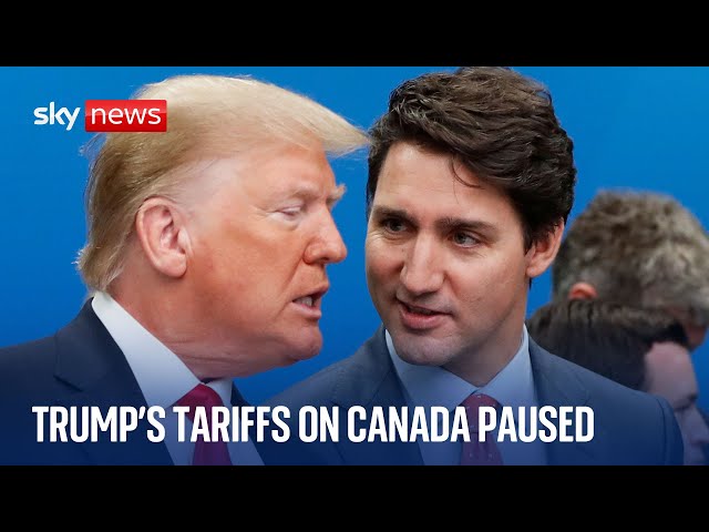 US tariffs on Canada paused as Canadians hit out at Trump