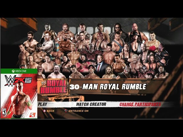 WWE 2K15 | 30-man Royal Rumble | 105