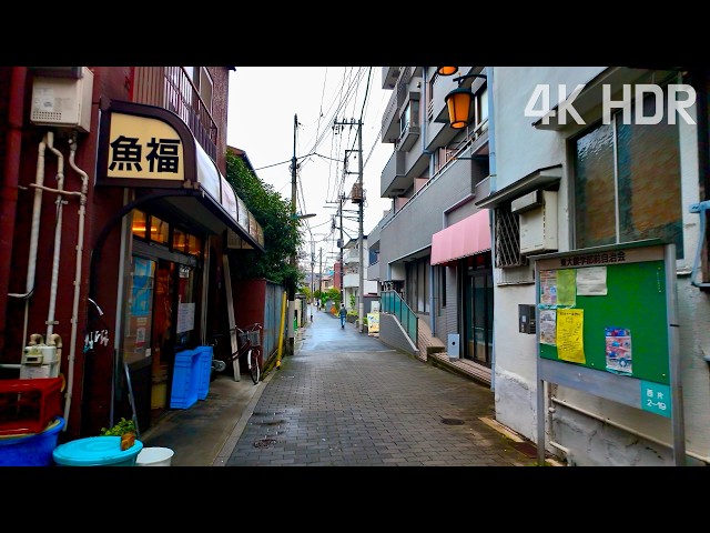 Afternoon Rain Walk in Tokyo Discovering Quiet Streets | Japan | 4K/HDR