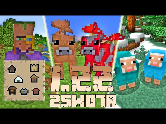 Minecraft 1.22: [Snapshot 25w07a] Aktualizacja WIEŚNIAKÓW, OWIEC i KRÓW GRZYBOWYCH! MAPY BIOMÓW!