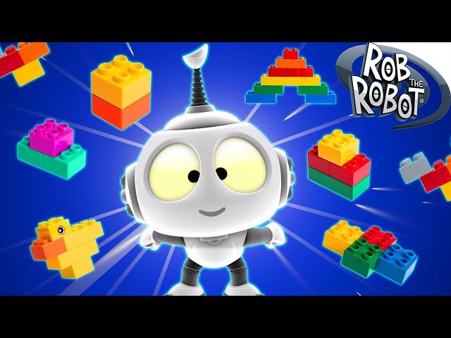 Rob's Fun With Toys at Puzzle Planet! 🧩 | Rob The Robot | Preschool Learning