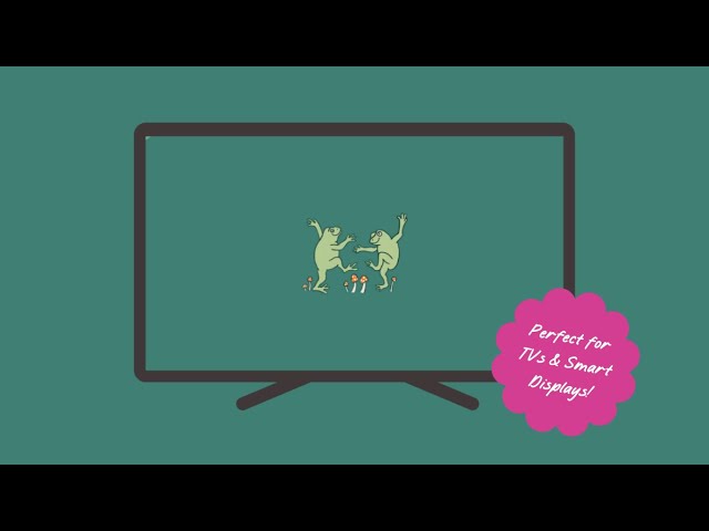 Aesthetic 'Dancing Frogs' Screensaver | Cottagecore TV Art for Cozy Vibes