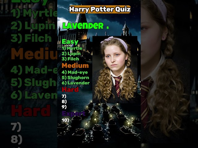 3) Harry Potter Quiz! Only a True Fan can name all 10! #harrypotter #potterhead #quiz #trivia #facts