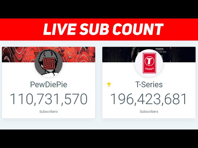 PEWDIEPIE VS T-SERIES LIVE SUB COUNT: WHO WILL PREVAIL?