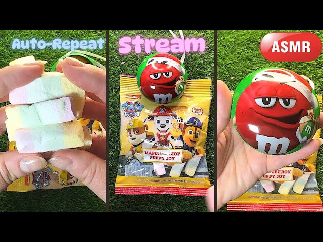 ASMR Candy Unpacking Marshmallow Paw Wow. Most Satisfying Lollipop & Chocolate Unboxing 🍭 No Talking