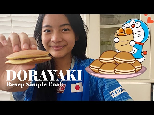 RESEP DORAYAKI ENAK Hasilnya Mirip sama Dorayaki Asli | Baking with Zara Cute kesukaan Doraemon