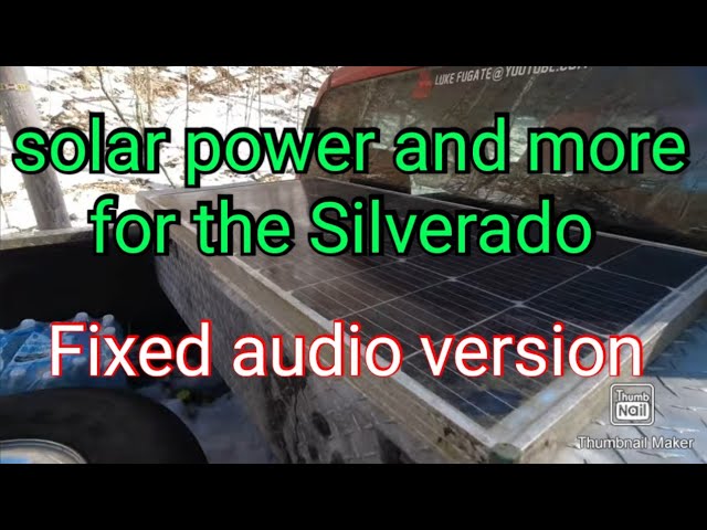 Silverado Auxiliary Power system boosted audio