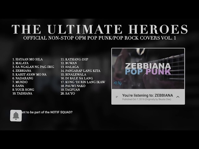 The Ultimate Heroes NONSTOP OPM Pop Punk/Pop Rock Covers Vol. 1 (Official Playlist)