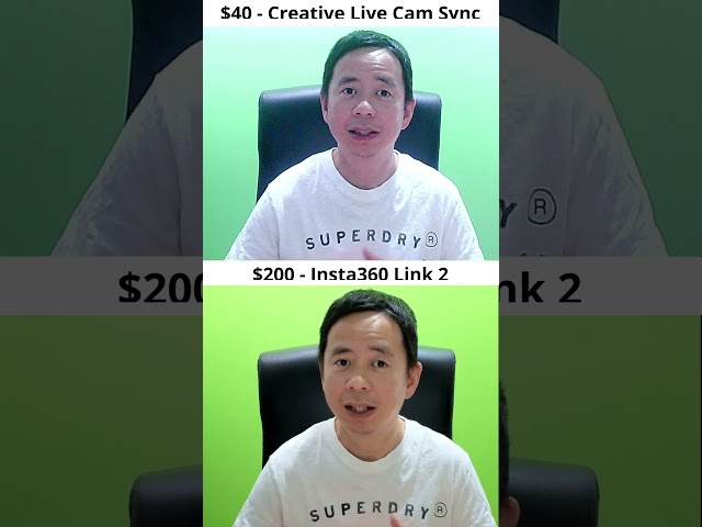 Cheap vs Expensive Webcam: Creative Live Cam Sync vs Insta360 Link 2