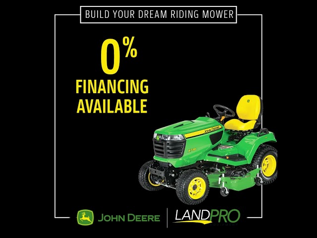 John Deere January "Evergreen" 0% Financing Mower Package Sale