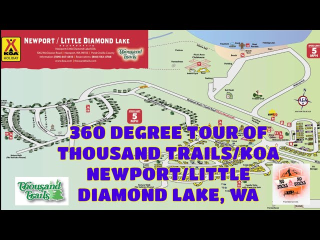 360° Park Virtual Tour - Newport/Little Diamond Lake Thousand Trails/KOA - Fulltime RV Living