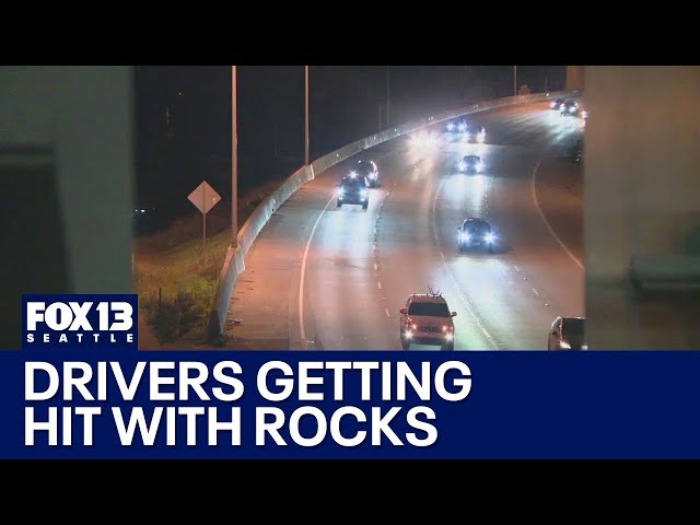 Drivers in Pierce County hit by rocks | FOX 13 Seattle