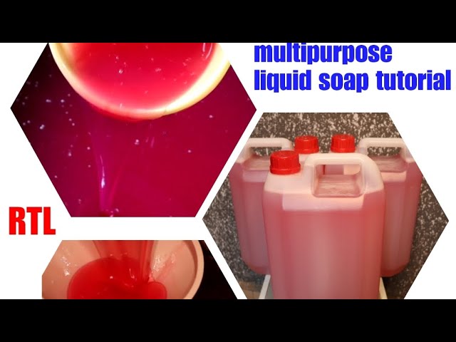 how to make 50 liters of quality multipurpose liquid soap at home.  in 30 minutes 💃