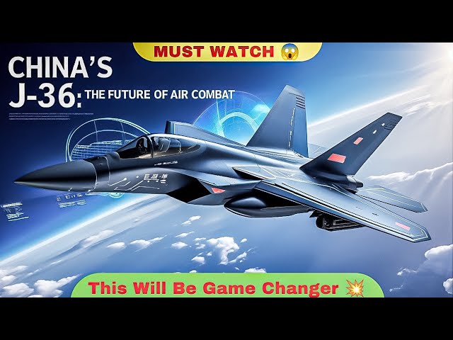 China's J-36 Fighter Jet 💥: A Game Changer  In Aviation Industry|#tech #jetfighters #trending