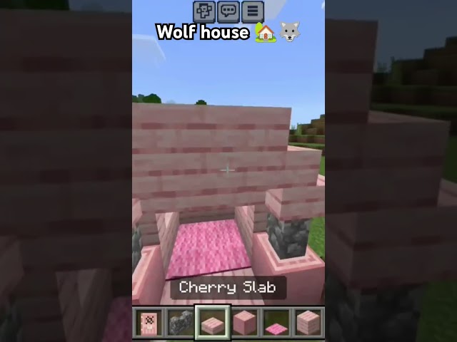 Build  a wolf house ❤️🤗#minecraft #trendingshorts #viralvideo #creative #oggy