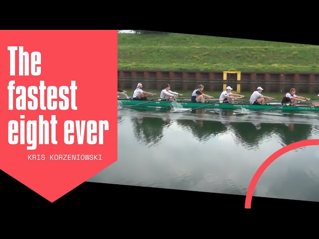 The fastest eight ever - Germany (5:18.86), in steady state row.