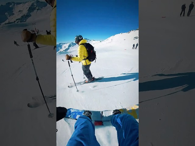 PERFECT Snowboarding POV in the Alps! ❄️🏂 #Snowboarding #FrenchAlps #PowderDay #valthorens