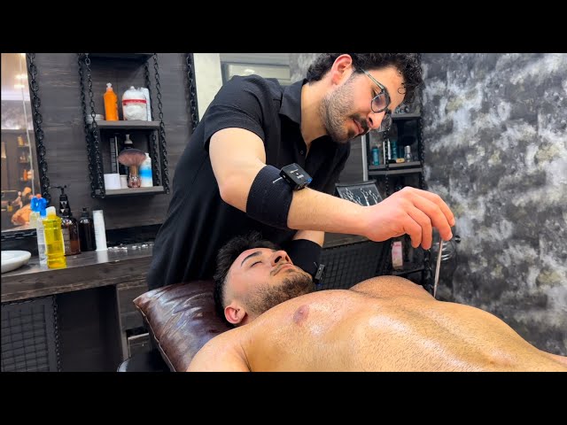 Full-Body Stress Relief | Deep Relaxing Massage - ASMR Barber Massage for Deep Sleep