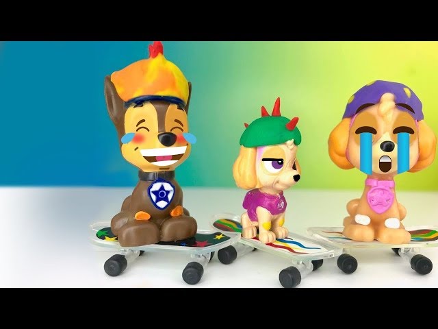 Paw Patrol Rescue Run Skateboards Pups Mission Paw Skating Skateboarding Ramp Fun Colors