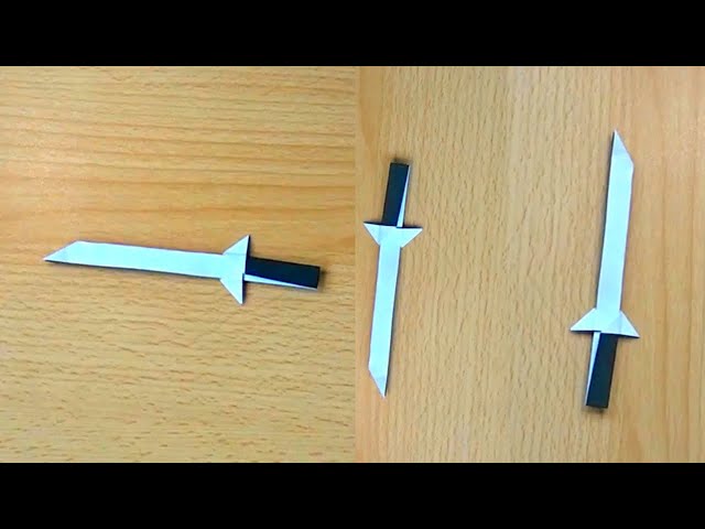 Origami Sword - How to make a Paper Sword - Origami Toy Sword - Easy Paper Sword -Beginners' Origami