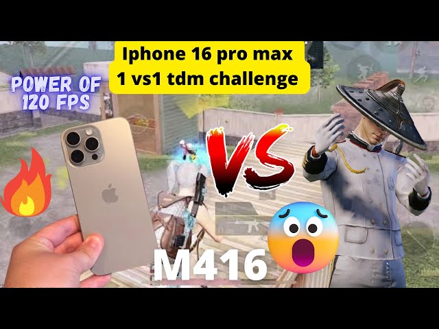 Iphone 16 pro max 120 fps 1vs1 tdm challenge | Ryzen 1vs1 tdm gameplay #16promax #bgmi #1vs1tdm