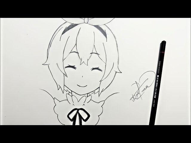 How to Draw Cute Anime Girl Sketch | Re Zero | Step by Step Tutorial for Beginners | Full guide