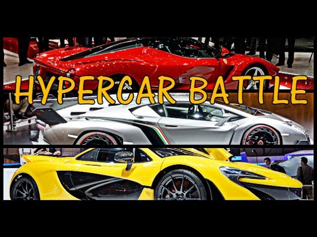 Ferrari LaFerrari vs McLaren P1 vs Porsche 918 Spyder