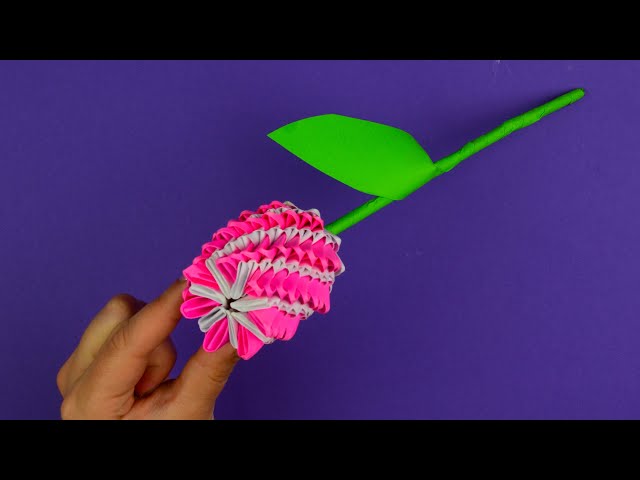 How to make a paper flower  3D origami tutorial