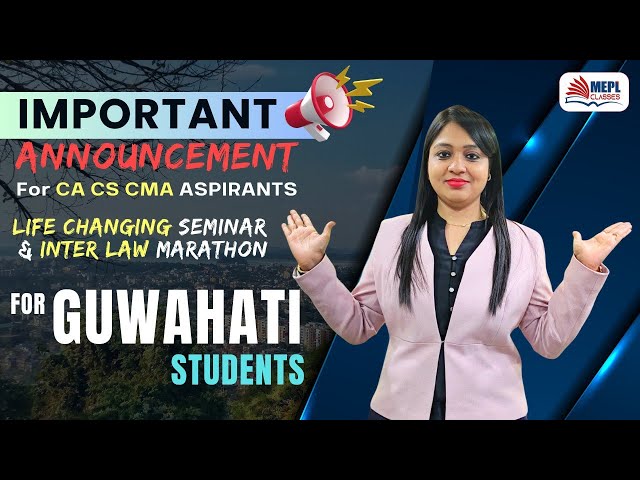 Life-Changing Seminar & Inter Law Marathon Announcement | MEPL- Divya Agarwal Mam