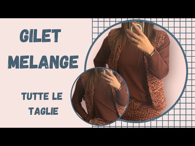 Crochet Gilet Melange Tutorial, Three-piece Workmanship for All Sizes