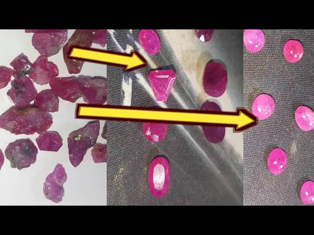 Natural Ruby Cut and Rough | Cabochon and Facet Cut | Most Precious Ruby