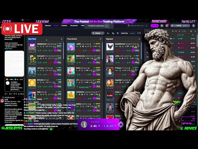 1 SOL to 10 SOL CHALLENGE 🤑Live Memecoin Trading 🤑 !NOVA !WALLET !TTS !AXIOM !DISCORD