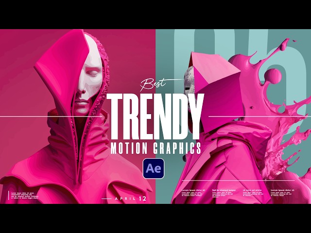 10 Trendy After Effects Motion Graphics to Use in 2024!