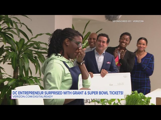 Verizon surprises local DC business with $25K grant and a trip to Super Bowl 59!