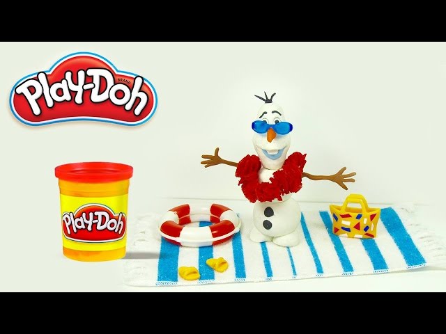 Play Doh Stop Motion Olaf at the Beach Claymation Olaf Frozen La Playa La Plage A Praia