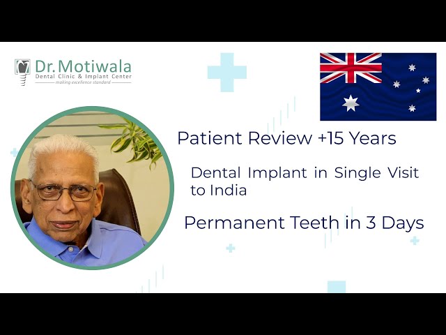 Atchyuta Kumar from Australia gives a 15 years review of Immediate Loading Dental Implant in India