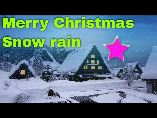 Snow Rain _ Its Christmas time _ No copyright background video | Infinite motion loop