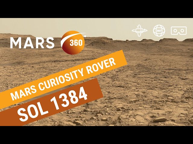 Mars 360: NASA's Mars Curiosity Rover - Sol 1384 (360video 8K)