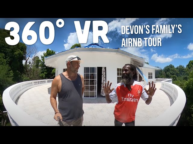 Rasta Devon's Family's Airbnb in Lysson, Jamaica! 360 VR Tour