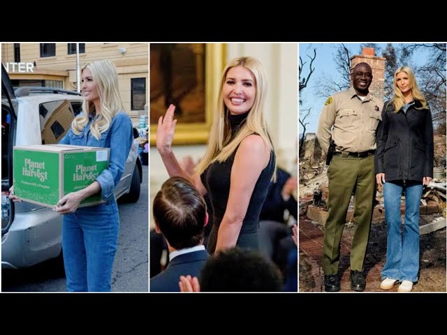 Classy | Ivanka Trump | Wears Double Denim While Delivering Aid To Families Affected By The LA Fires