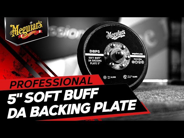 Meguiar’s 5" Soft Buff DA Backing Plate – Use with MT300 Dual Action Variable Speed Polisher – DBP5