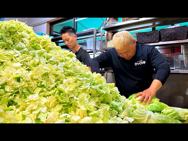 MIND-BLOWING: This Aussie-Sized Mountain of Cabbage & Meat Feeds 1000 Hungry Japanese!