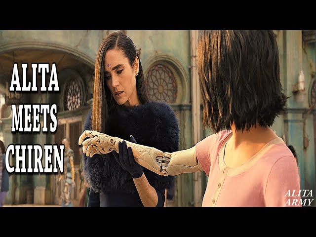 ALITA Battle Angel meets Dr. Chiren for the first time [Horizontal Flip]