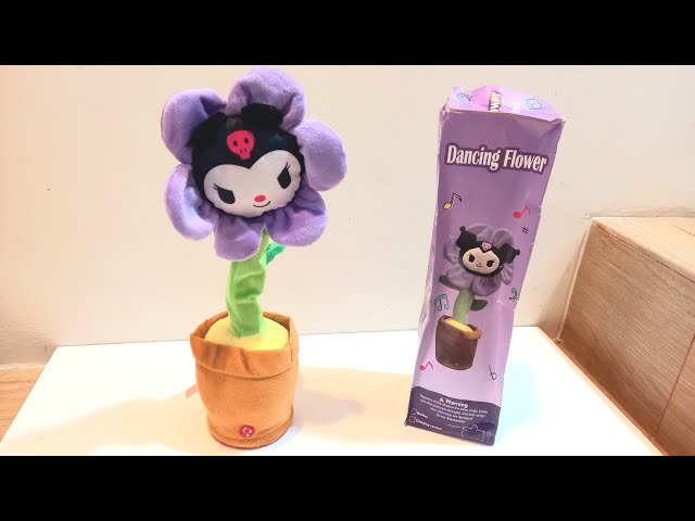 NEW PLUSH DANCING CACTUS - NEW KUROMI DANCING FLOWER CAN SING & DANCE UNBOXING 2024 - ASMR