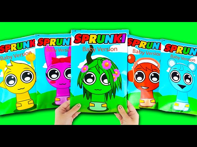 🌈SPRUNKI Blind Bag Vineria, Pinki, Oren, Sky, Simon Baby Version | ASMR Phase 1vs2vs3 Squishy