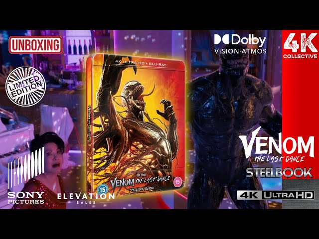 Venom The Last Dance 4K UltraHD Blu-ray Steelbook unboxing | Sony Pictures & elevation sales