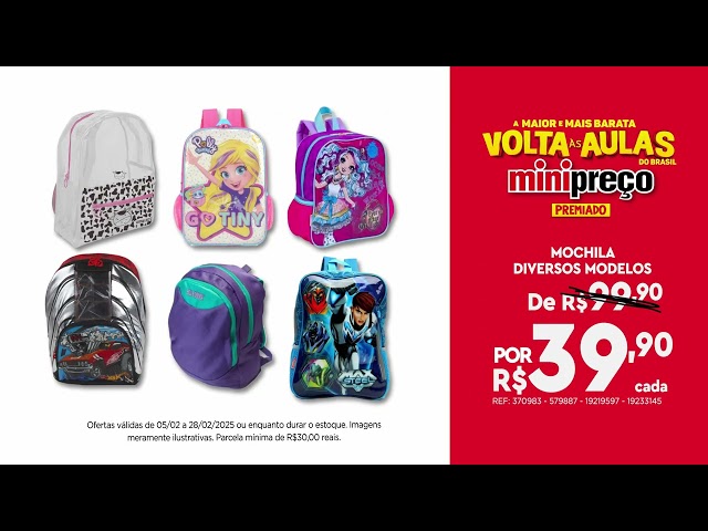 Volta às Aulas MiniPreço Premiado | Paraná | Ofertas válidas de 05/02 a 28/02/2025