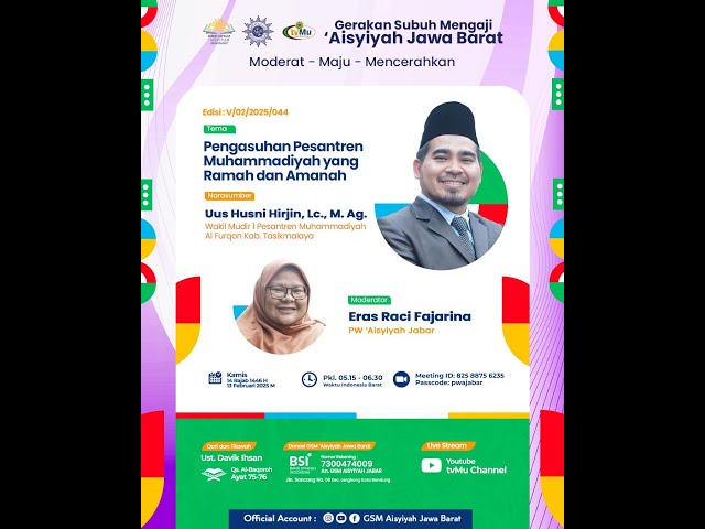 [LIVE] GSM | Pengasuhan Pesantren Muhammadiyah yang Ramah dan Amanah