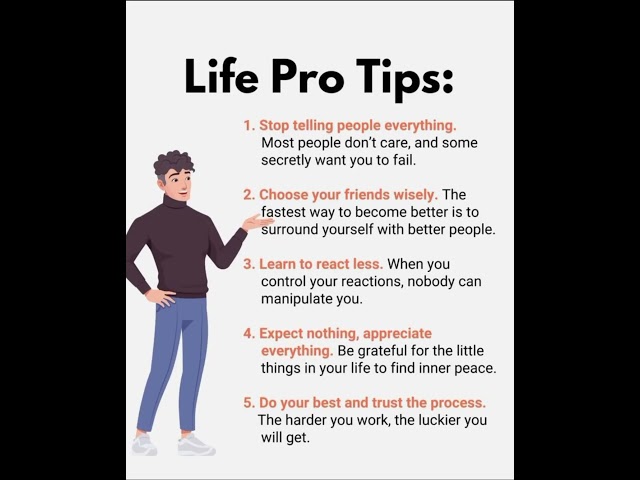 Life Pro Tips:🧠